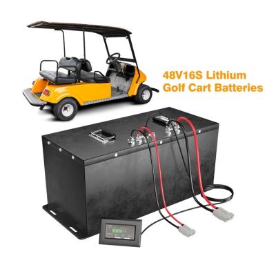 China Batería 48v 100ah del coche LiFePO4 del fosfato del litio para el carro de golf en venta
