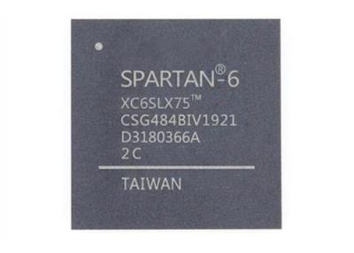中国 ICの破片XC6SLX75-2CSG484Iのシステム内プログラム可能なゲート・アレー484FBGA表面の台紙 販売のため