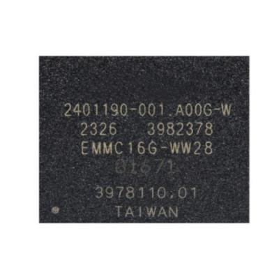 China Chip de IC de memoria EMMC16G-MW28-01E10 IC de memoria flash NAND con interfaz eMMC 5.1 en venta