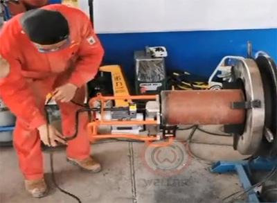China Hand Operated Multifunctional Pipe Beveling Machine 2000r/Min for sale