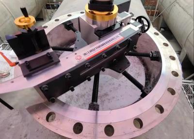China ID Mount Automatic Feed Flange Facing Machine For Wind Power Plant for sale