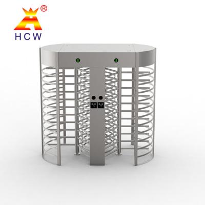 China Double Magnetic Full Height Turnstile Gate Biometric Face Recognition RS485 for sale