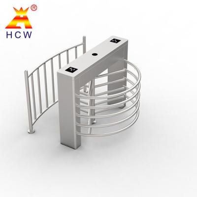 China Swiping Card Half Height Turnstile SUS304 1.2mm Thickness Electromagnet Control for sale