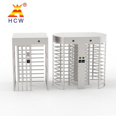 China Biometrics Recognition RFID Full Height Turnstile Gate Rugged Revolving Tow Door for sale