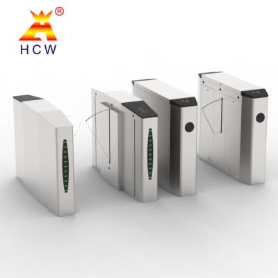 China QR Code Flap Barrier Turnstile Biometric Recognition Access Control Turnstiles for sale