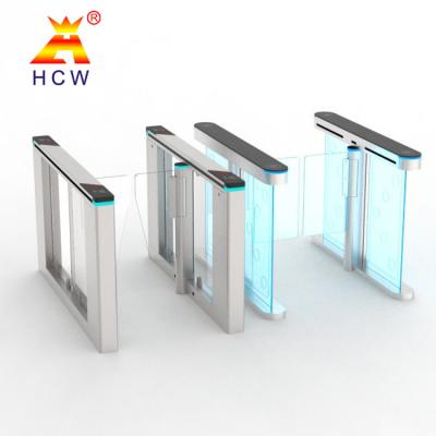 China 0.5s 0.8s High Speed Flap Barrier Turnstile RFID Access Control Pedestrian Swing Gate for sale