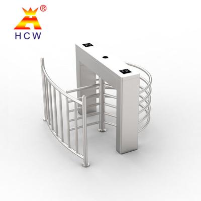 China 120 Degree Semi Automatic Waist Height Turnstile High Security for sale