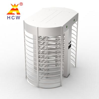 China Automatic Systems SS316 Full Body Turnstile Single Access 600mm Fence Length for sale