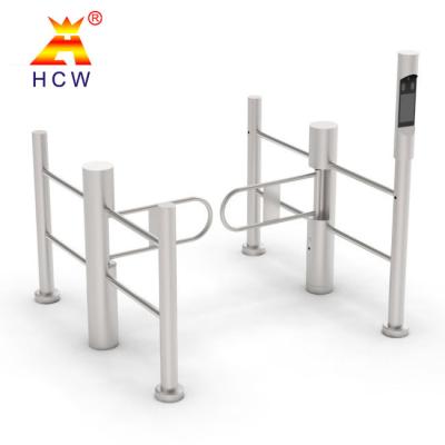 China 55cm Lane Width Controlled Access Turnstiles SS304 Facial Recognition Gate for sale
