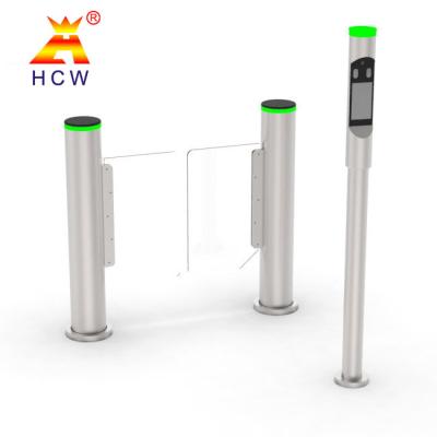 China Smart Swing Barrier Turnstile Gate Support Barcode ID / IC Card for sale