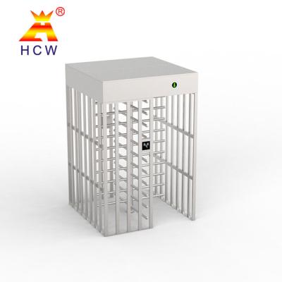 China Full Height Construction Site Turnstiles Bidirectional RFID Card Rotating Entrance Gate for sale