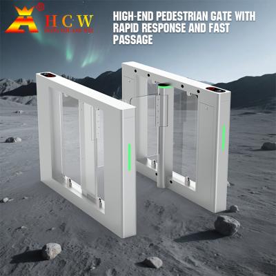 China SUS304 automatisch Turnstile van het Hoge snelheidsglas Deuren VoetToegangsbeheer 60HZ Te koop