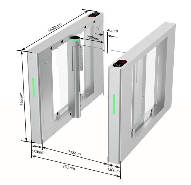 HCW CW429 turnstile gate front view