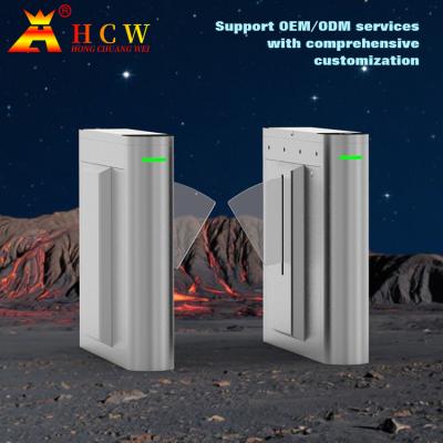 China Luchtverkeersbeheer Acrylwing gate turnstile 50/60HZ voor Metrometro Te koop