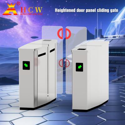 China Hcw Biometric Airport Sliding Turnstile Gate Bi-directional Security Access Custom for sale
