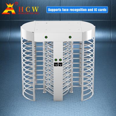 China HCW Sus304 Security Full Height Turnstile Gate Pedestrian Access  For High Security Areas Te koop