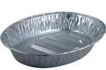China Takeaway Aluminum Cake Pan , Food Packing Oval Roasting Pan Environment Friendly for sale