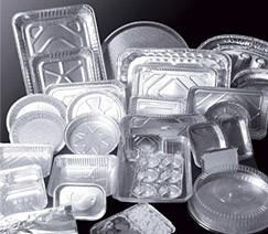 中国 軽量のアルミ ホイルの耐熱の深皿、衛生学の使い捨て可能なアルミニウム鍋 販売のため