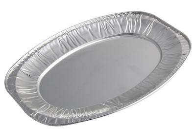 China Dish Aluminum Foil Pans 20 - 200mic Thickness For High Grade Fast Food for sale