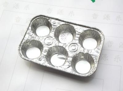 China Bandeja disponible de la hornada del papel de aluminio, certificación de los envases de comida de la hoja de plata FDA en venta