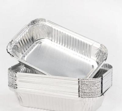 China Fastfood Aluminium Cooking Pans , Disposable Foil Pans With Lids Custom Thickness for sale