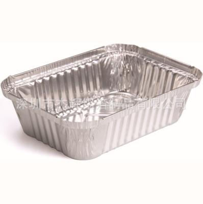 中国 長方形の焼けるアルミ ホイル パイ皿、使い捨て可能なアルミニウム耐熱の深皿 販売のため