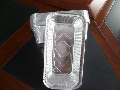 China Ovenable Disposable Aluminum Foil Pans , Aluminium Disposable Baking Pan Custom Size for sale