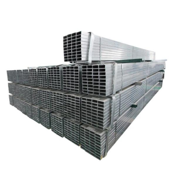 Quality Hollow Section Carbon Rectangular Steel Pipe Dx51d Hot Dipped Mild Galvanized for sale