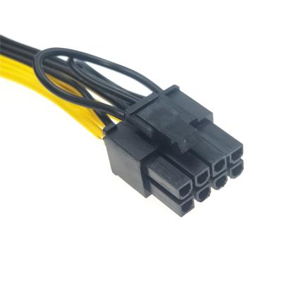 China PCIE 8p Asic Miner Parts 8 Pin Psu Cable 2 Port 18 AWG Wire for sale