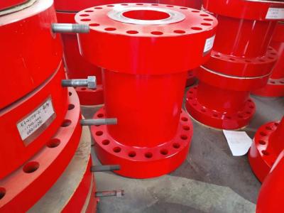 China Red Double Studded Adapter Mechanical Flange Adaptor For Oilfield for sale