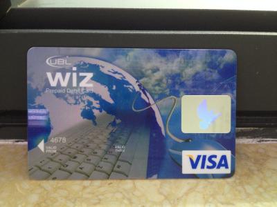 China New VISA Classic Card / Plastic Debit Card with High-tech Printing Quality for sale