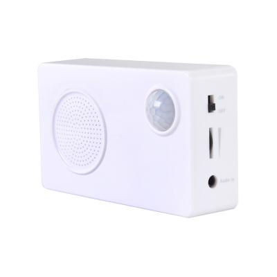 China Motion sensor alarm box PIR human sensor sound box with pre-load audio for sale