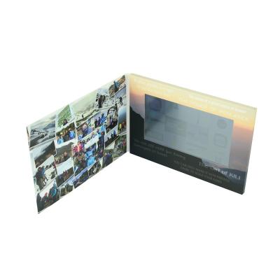 China 7 inch LCD video brochure mailer with touch screen,video mailer brochure with custom boot logo menu for sale