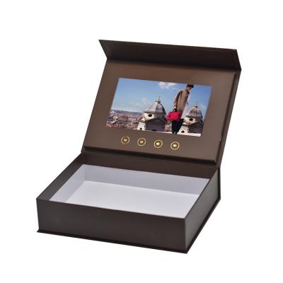 China customized design Video in box, Video packaging display box, LCD video gift box for promotion for sale