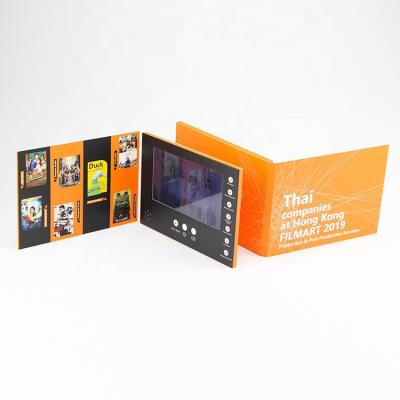 China Lcd Video Book Advertising Video Book 2.8inch Customized Printing Lcd Screen Video Brochure for sale