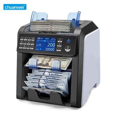 China 2 CIS Portable Currency Mix Counting Machine CAD HKD 200 Bills RoHS for sale