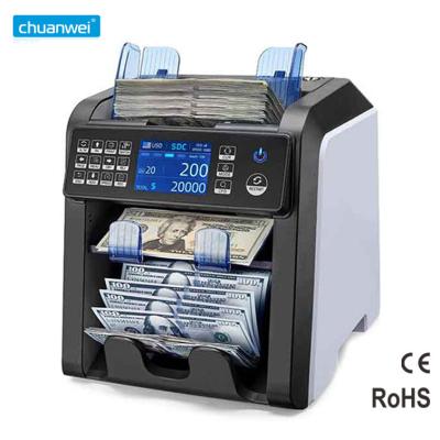 China AL-950 2 Pocket CIS High-Speed Bill Value Counter and Sorter for sale