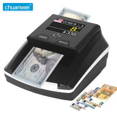China Auto MG Fluorescence Counterfeit Detector Machine 0.5s/Bill UV Light Money Checker 6w for sale