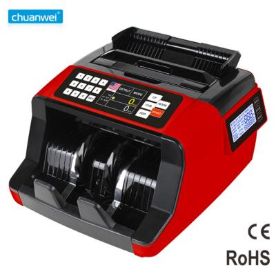 China USD Euro UV IR Money Bill Counter Machines 1000pcs Per Min Counterfeit Detector for sale