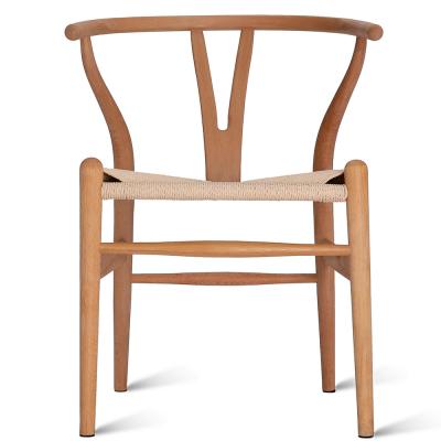 China Healthy Tomile Natural Beech Wood And Paper Cord Dining Chair 9.9 Pounds for sale