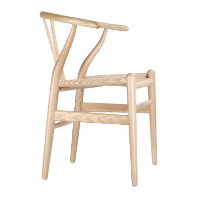 China Living Room 9.9lb 5PC Ash Wishbone Chair Environmental Friendly for sale