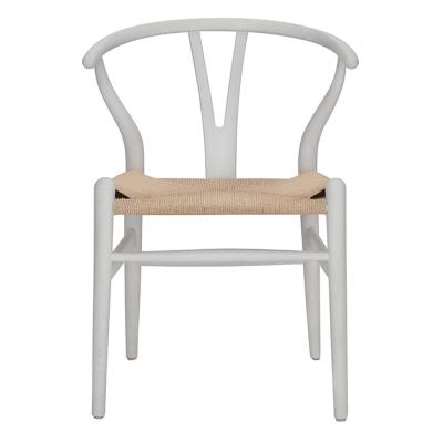 China Beech Wood White Hans Wegner Wishbone Chair 9.9 Pounds for sale