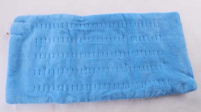 China Microplush Polyester Blue Heating Pad Electric 12×24 Inch Size for sale
