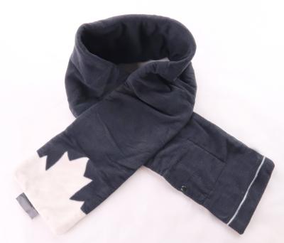 China Black Fleece Heated Neck Scarf Warmer With PVC Heating Wire for sale