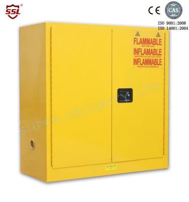 China Gabinete de almacenamiento del líquido inflamable de la seguridad del laboratorio con la cerradura de la paleta, gabinetes de almacenamiento peligrosos en venta