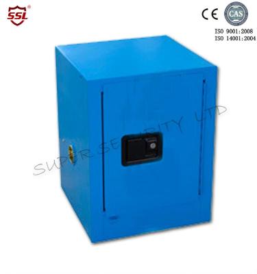 Chine Meuble de rangement simple bleu de porte pour Flammables chimique, dessus de banc à vendre