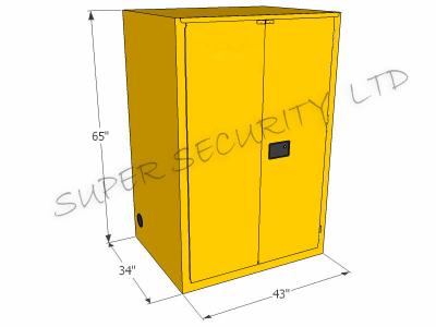 China Industrial Metal Safety Flammable Storage Cabinet For Oil , Chemical Liquid for sale