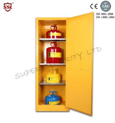 China Narrow Vertical Industrial Corrosive Chemical Storage Cabinet With Single Door for sale