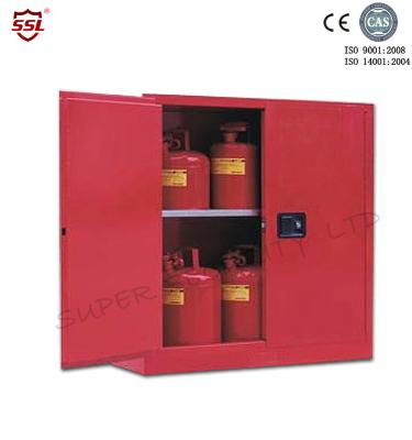China Armário de armazenamento químico da pintura combustível portátil da segurança com portas manuais à venda