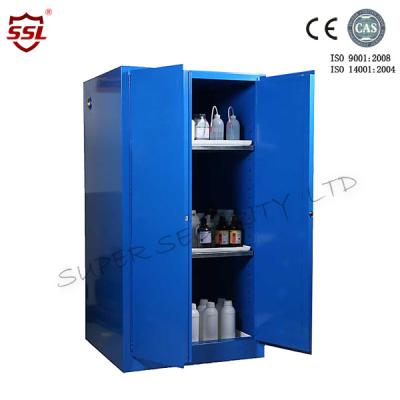 China Fire Resistant Chemical Dangerous Goods Storage Cabinet With Steel , Blue for sale